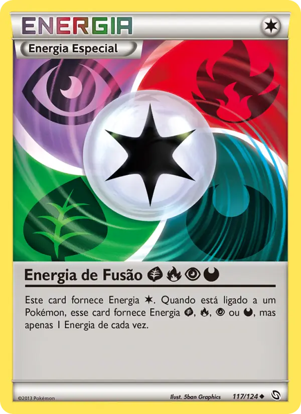Energia de Fusão Grass Fire Psychic Darkness 117/124