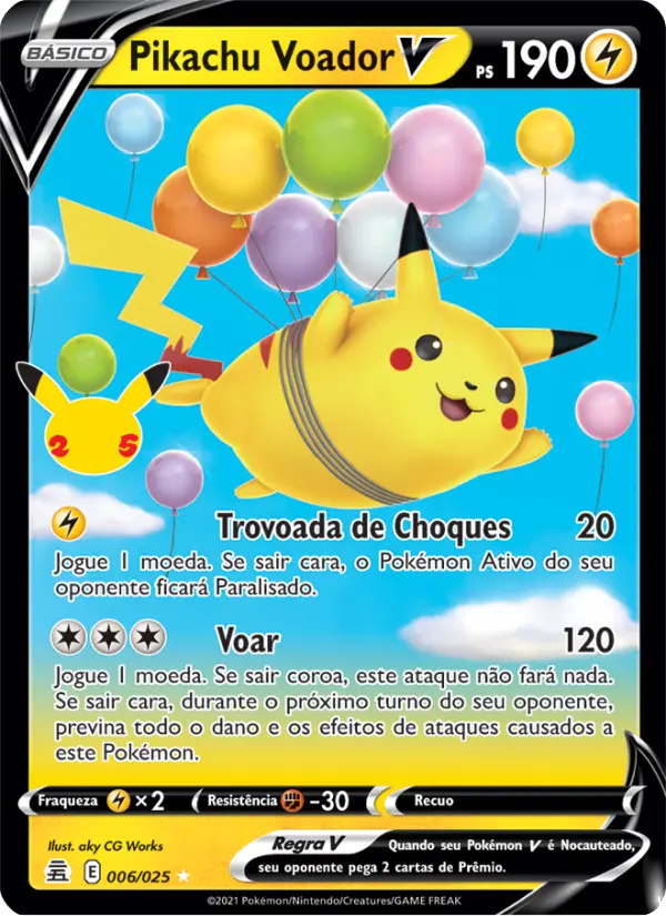 Pikachu Voador V 6/25