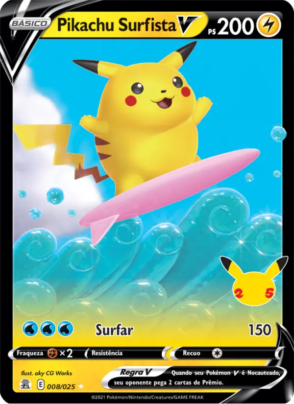 Pikachu Surfista V 8/25
