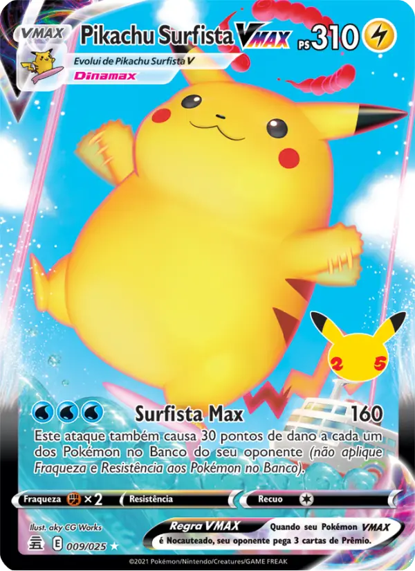 Pikachu Surfista VMAX 9/25