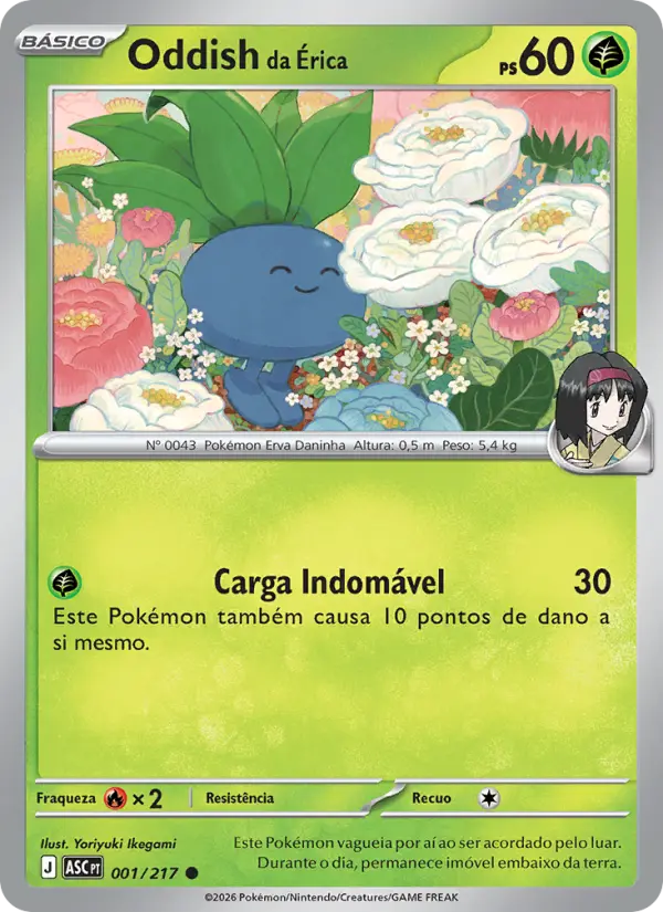 Oddish da Érica 001/217
