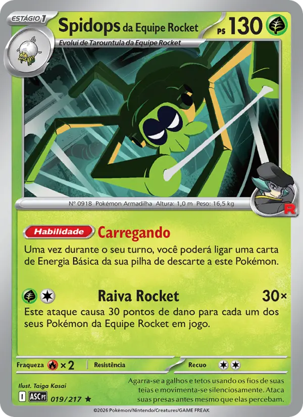 Spidops da Equipe Rocket 019/217