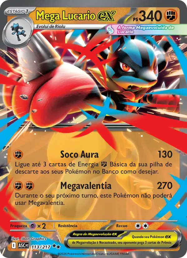 Mega Lucario ex 113/217