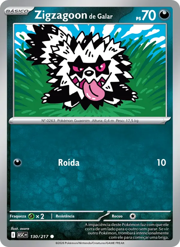 Zigzagoon de Galar 130/217