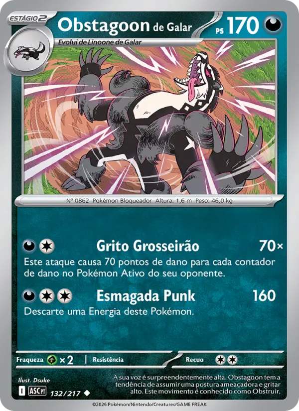Obstagoon de Galar 132/217