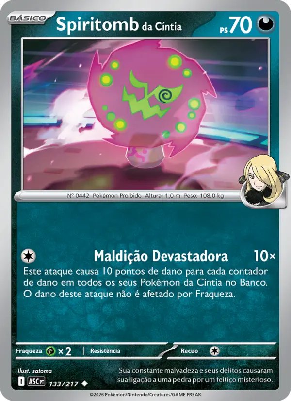 Spiritomb da Cíntia 133/217