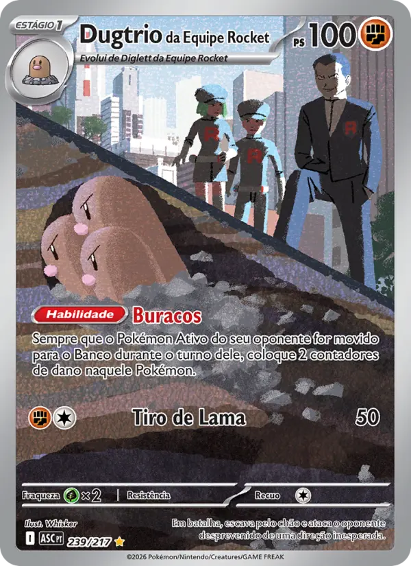Dugtrio da Equipe Rocket 239/217