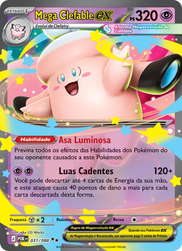 Mega Clefable ex 031/88