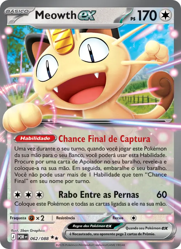 Meowth ex 062/88