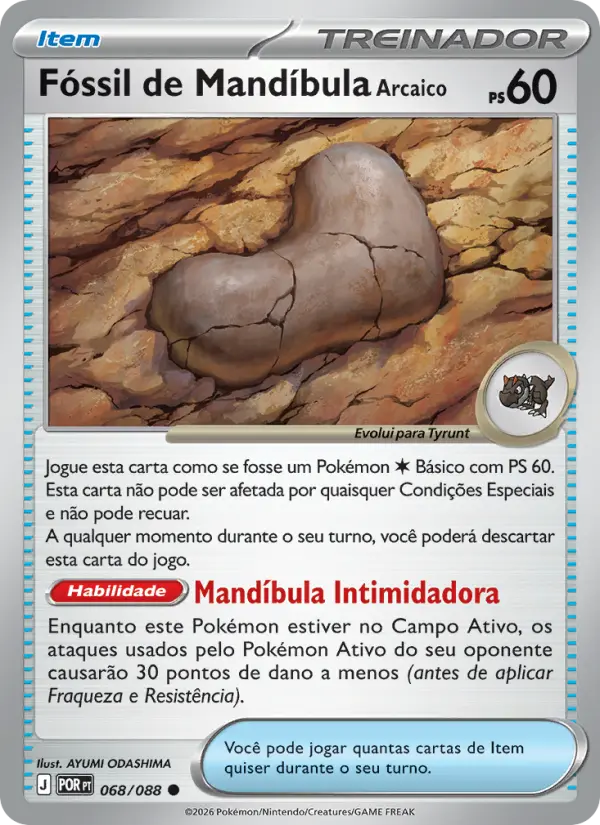 Fóssil de Mandíbula Arcaico 068/88