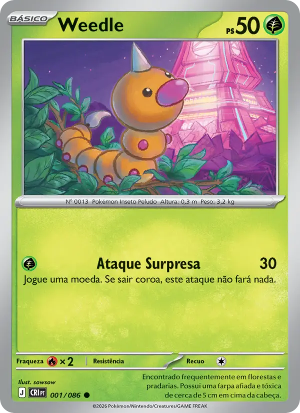 Weedle 001/86