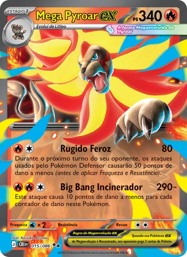 Mega Pyroar ex 015/86