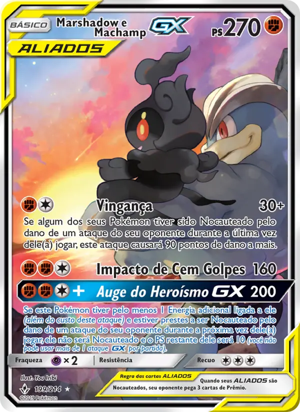 Marshadow e Machamp GX 199/214