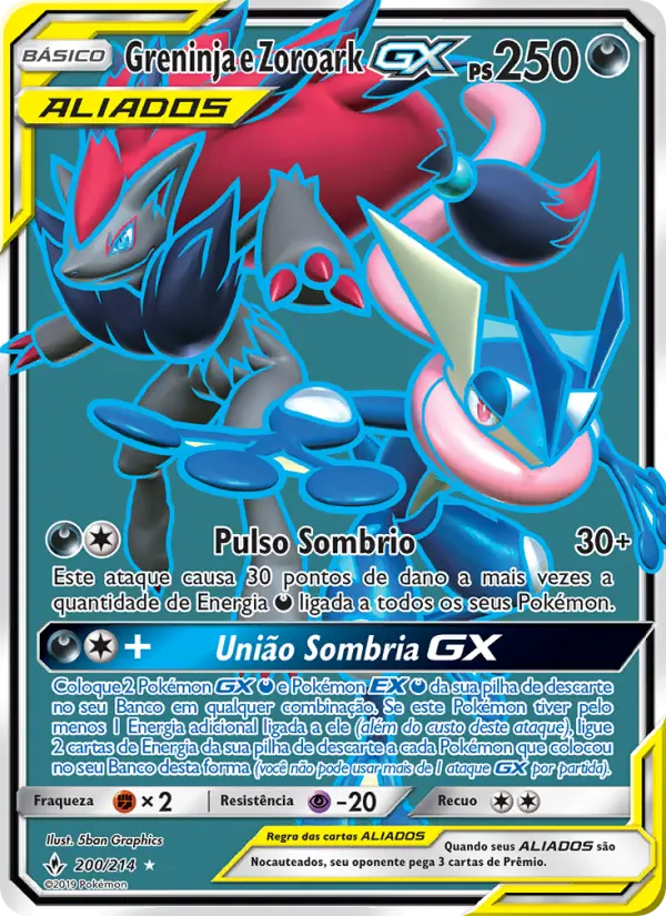 Greninja e Zoroark GX 200/214