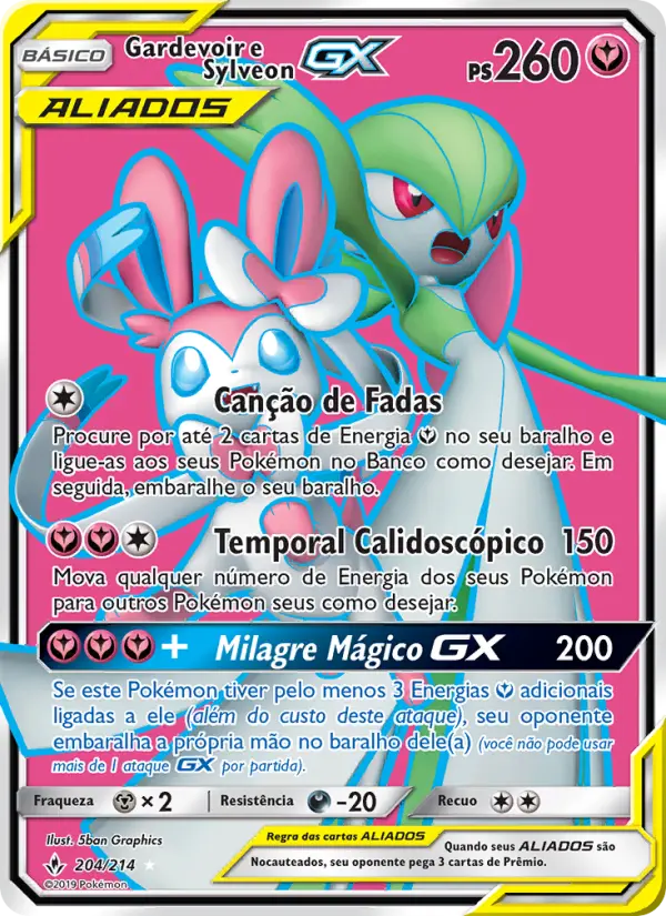 Gardevoir e Sylveon GX 204/214