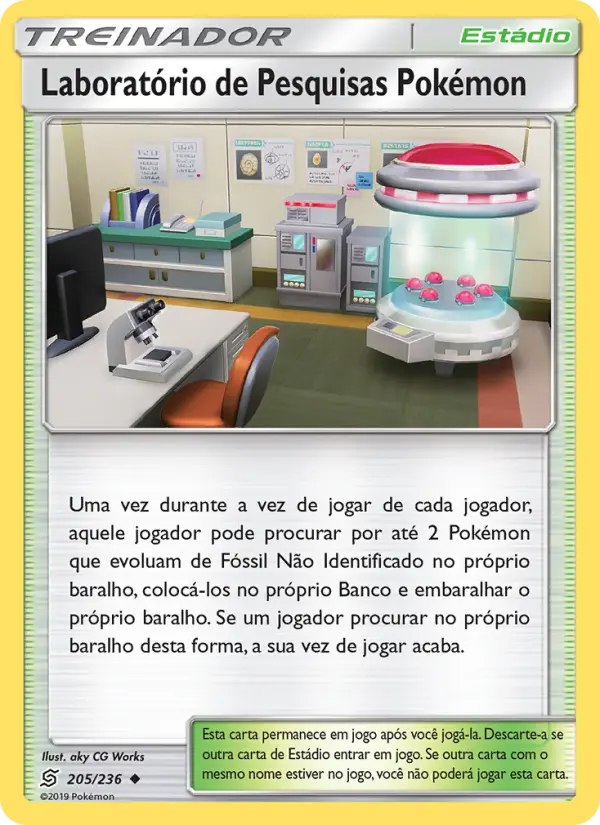 Laboratório de Pesquisas Pokémon 205/236