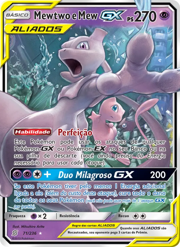 Mewtwo e Mew GX 71/236