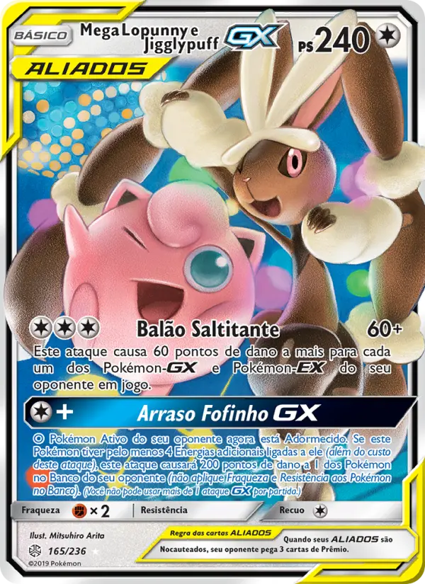 Mega Lopunny e Jigglypuff GX 165/236