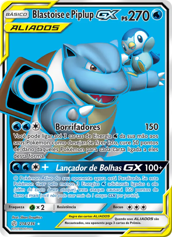 Blastoise e Piplup GX 214/236