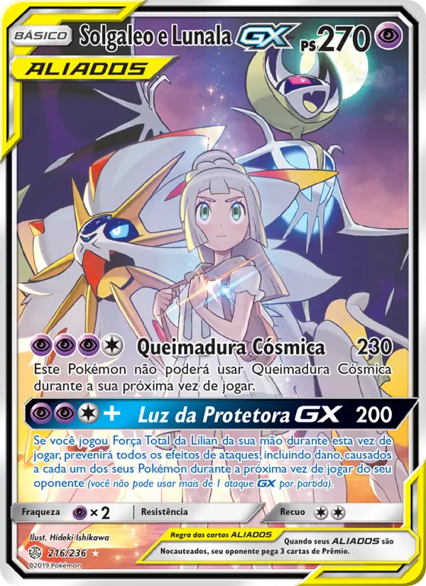 Solgaleo e Lunala GX 216/236