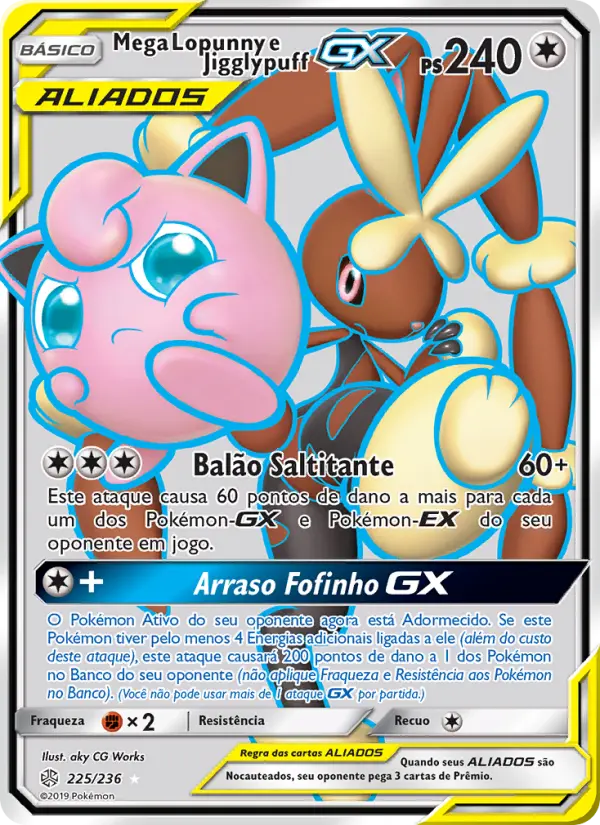 Mega Lopunny e Jigglypuff GX 225/236