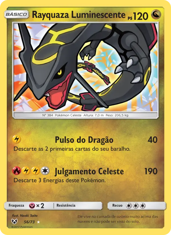 Rayquaza Luminescente 56/73
