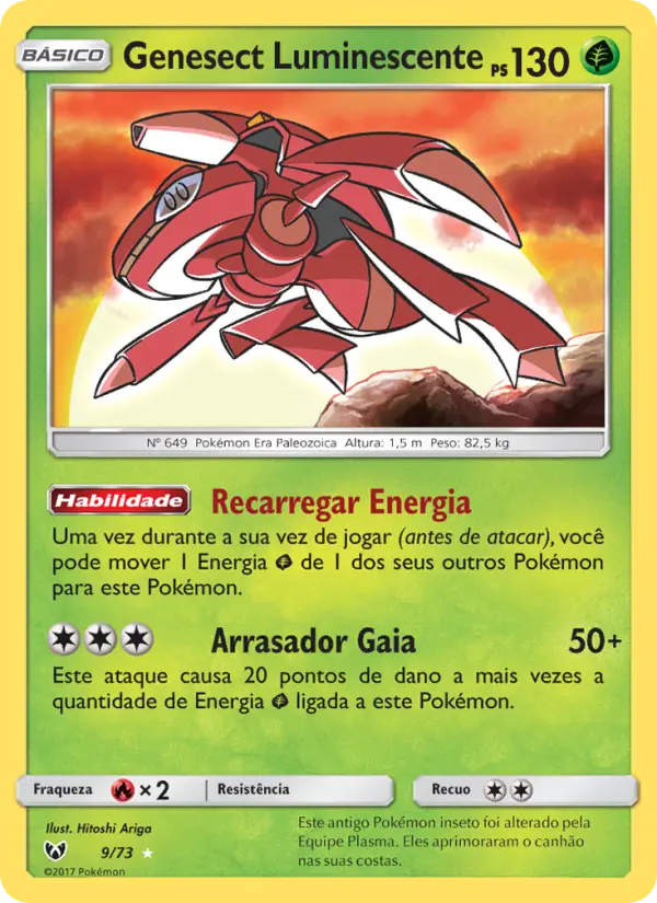 Genesect Luminescente 9/73