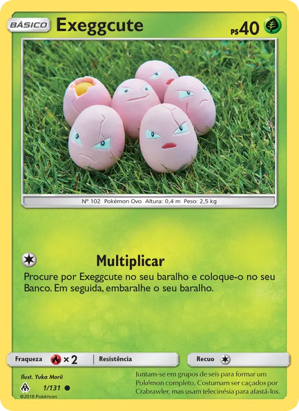 Carta Exeggcute — Forbidden Light 1/131