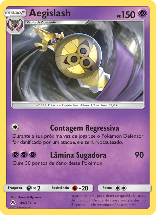 Carta Aegislash — Forbidden Light 49/131