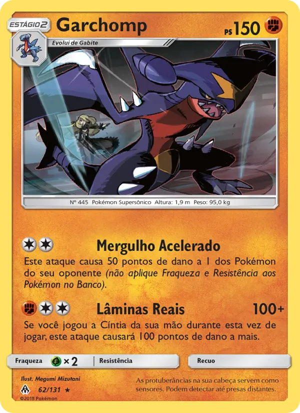 Carta Garchomp — Forbidden Light 62/131