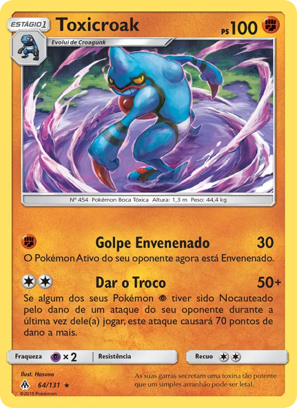 Carta Toxicroak — Forbidden Light 64/131