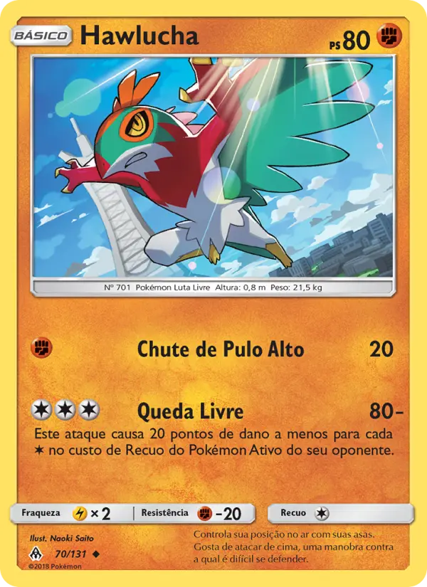 Carta Hawlucha — Forbidden Light 70/131