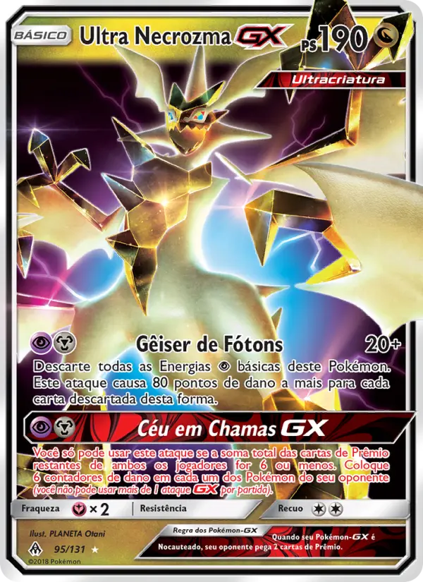 Carta Ultra Necrozma GX — Forbidden Light 95/131