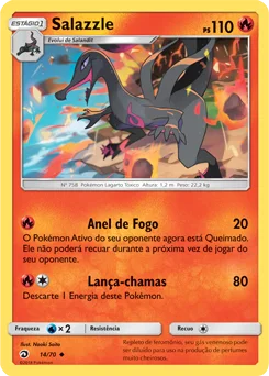Carta Salazzle — Dragon Majesty 14/70
