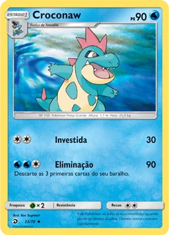 Carta Croconaw — Dragon Majesty 23/70