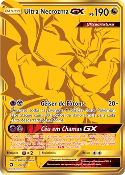 Carta Ultra Necrozma GX — Dragon Majesty 78/70