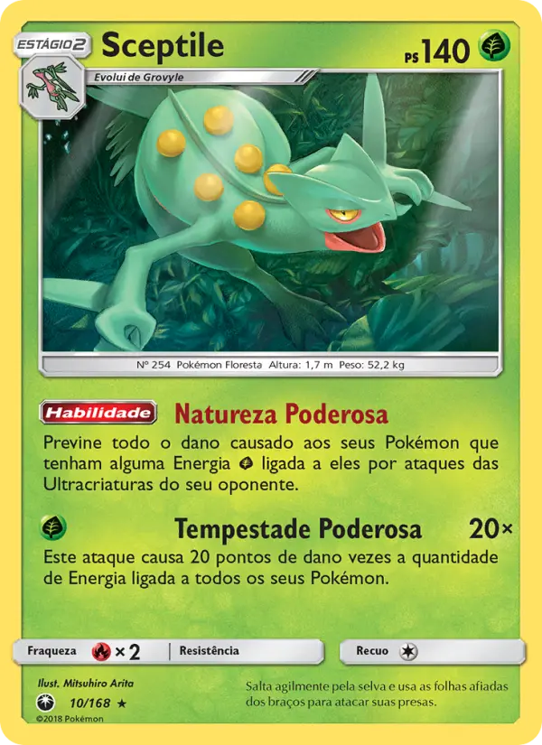 Carta Sceptile — Celestial Storm 10/168