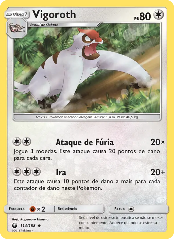 Carta Vigoroth — Celestial Storm 114/168