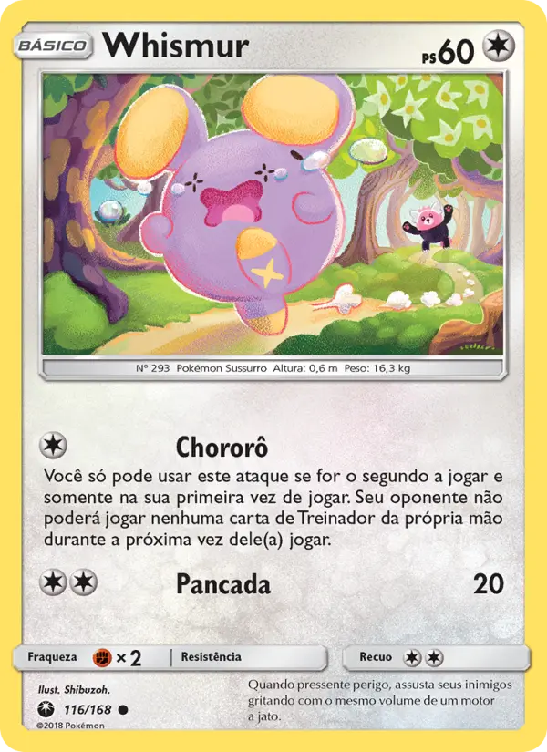 Carta Whismur — Celestial Storm 116/168