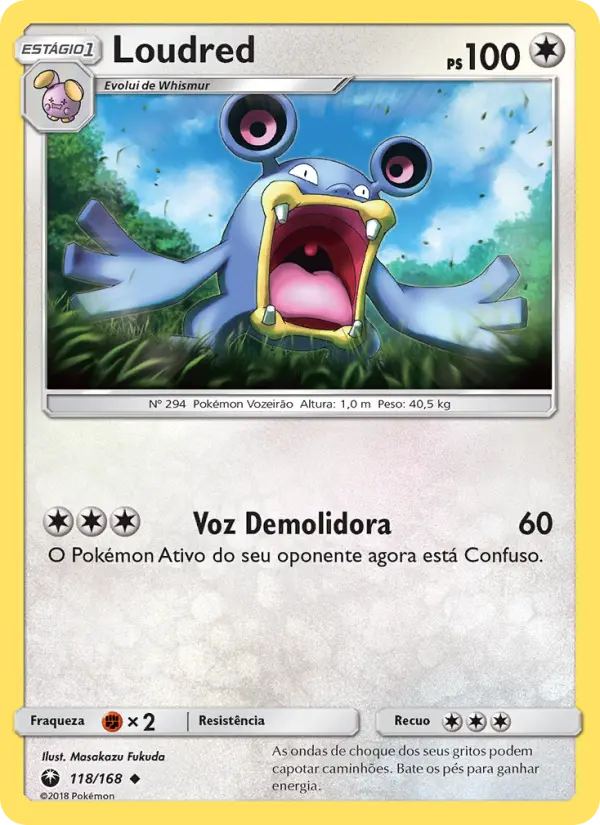 Carta Loudred — Celestial Storm 118/168