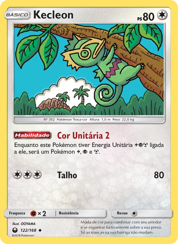 Carta Kecleon — Celestial Storm 122/168