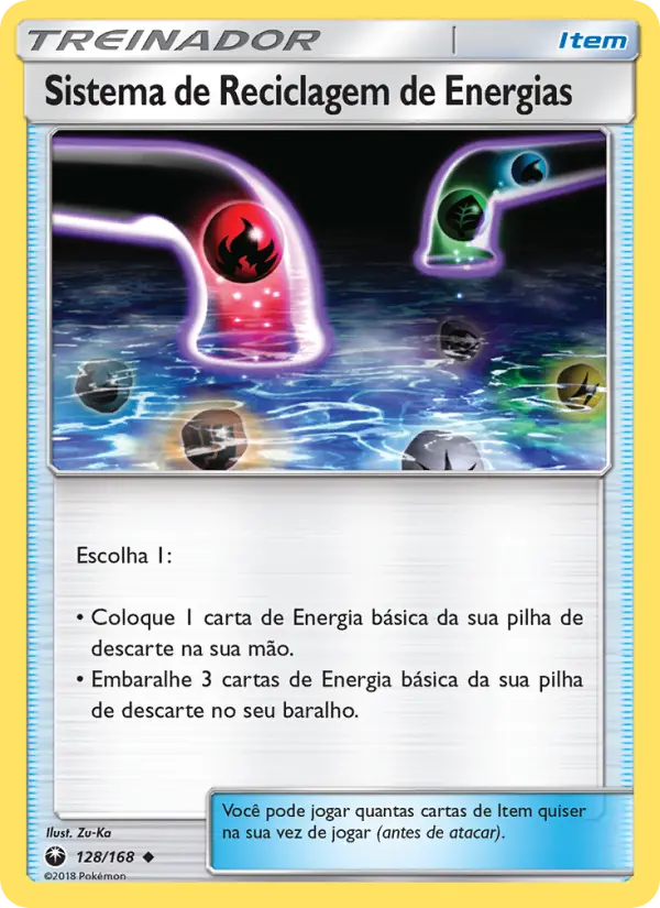 Carta Sistema de Reciclagem de Energias — Celestial Storm 128/168