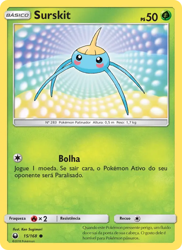 Carta Surskit — Celestial Storm 15/168