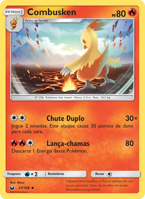 Carta Combusken — Celestial Storm 27/168