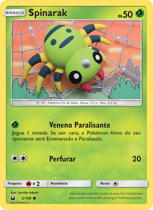 Carta Spinarak — Celestial Storm 5/168