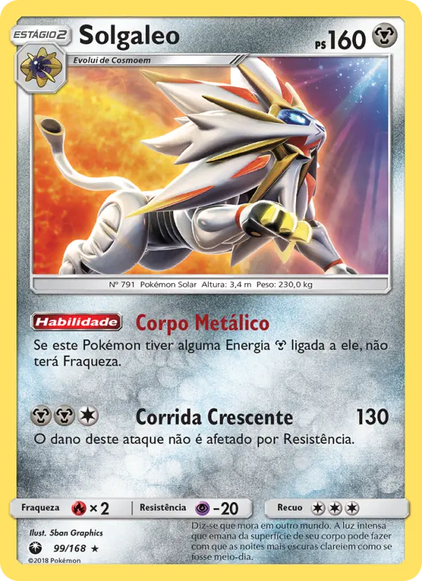 Carta Solgaleo — Celestial Storm 99/168