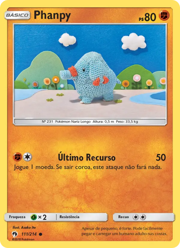 Carta Phanpy — Lost Thunder 111/214