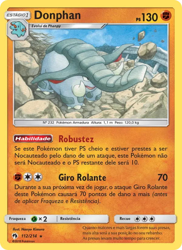Carta Donphan — Lost Thunder 112/214
