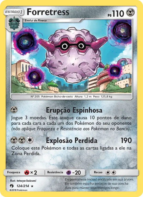 Carta Forretress — Lost Thunder 124/214