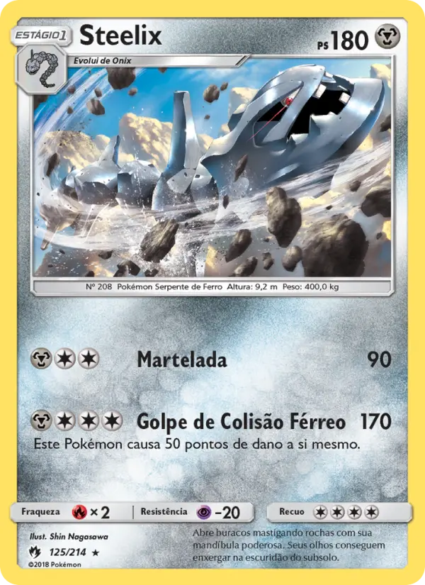 Carta Steelix — Lost Thunder 125/214